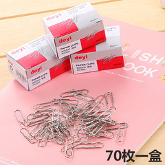 Creative office supplies metal paper clips thickened nickel plated color boxed paper clips information fixed pins manufacturer wholesale