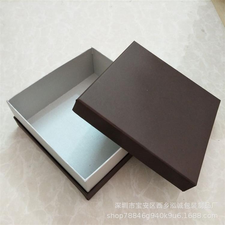 咖啡色莱尼纹裱纸包装盒盖中盖皮带盒腰带盒精品纸盒包装厂价直销