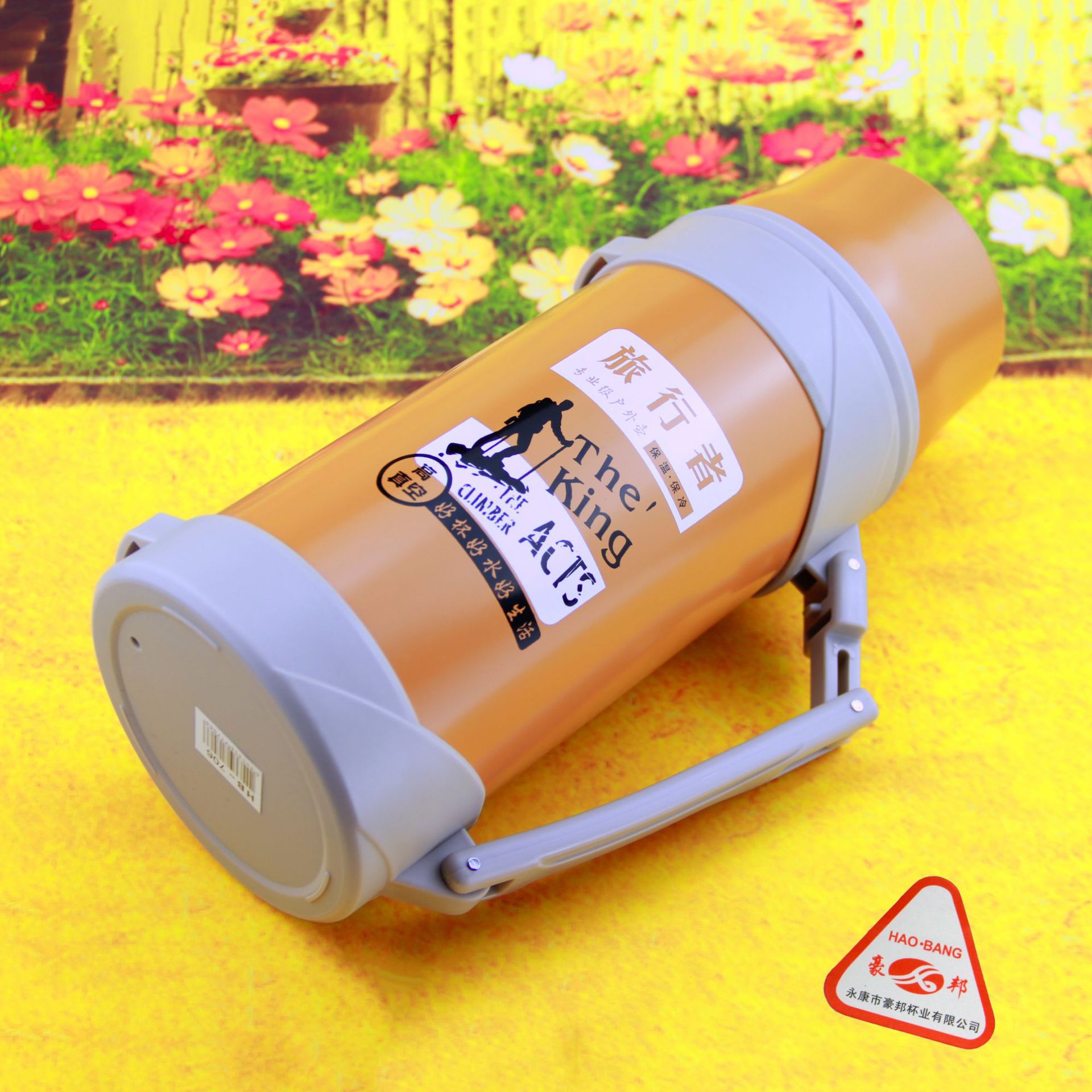 Popular coche de viaje camping deportes montañismo portátil olla térmica gran capacidad Sling 1.8L Acero inoxidable botella agua fría