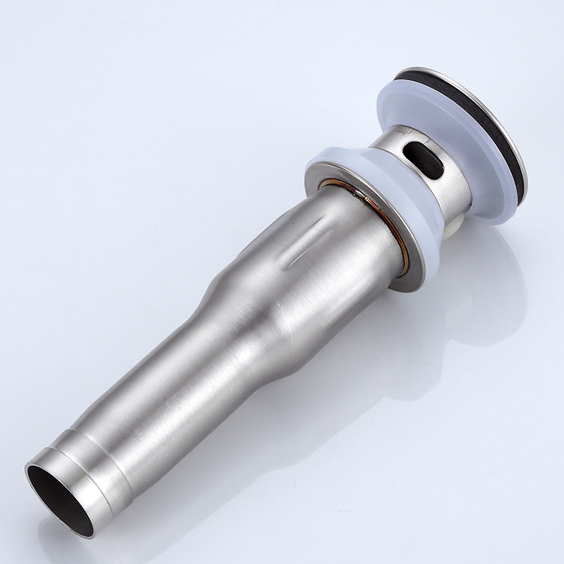 不锈钢下水器 拉丝下水管洗手盆洗脸盆 防爆连体翻板