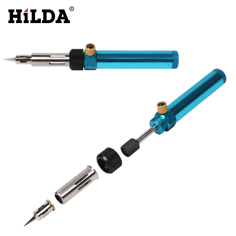 Hilda ventas directas de la fábrica en stock al por mayor de gas soldador eléctrico de soldadura de hierro herramientas de soldadura