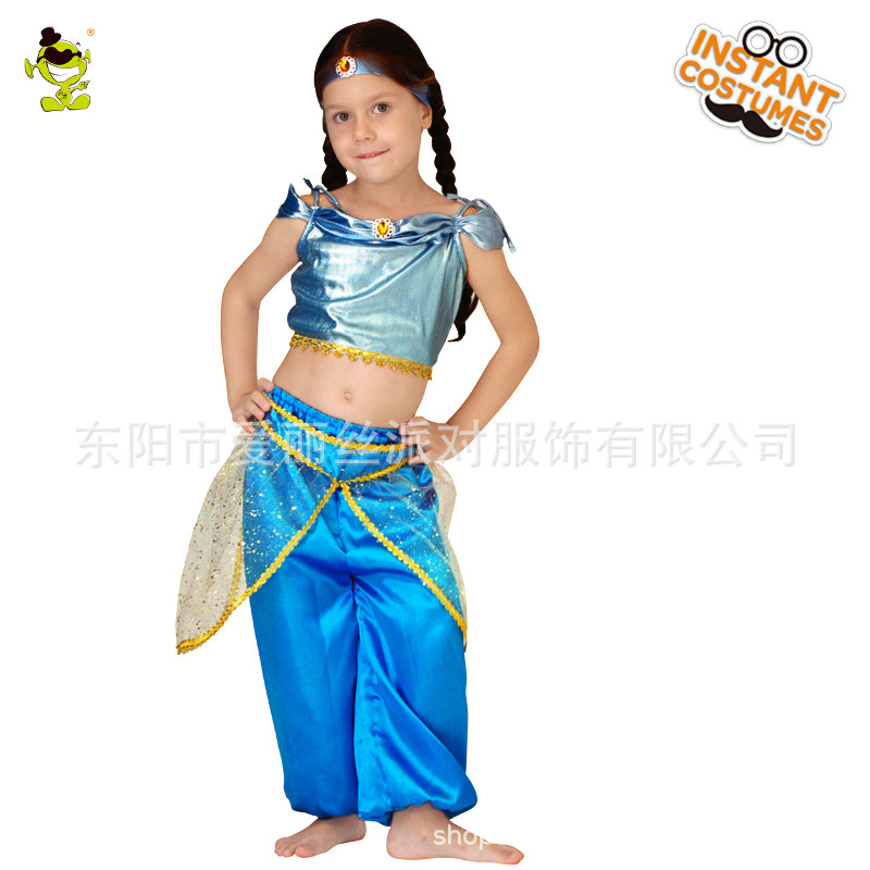 Carnaval de la muchacha lámpara mágica princesa traje Halloween princesa vestido rendimiento traje fiesta Cosplay traje
