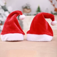 Новогодние украшения, бархатные украшения, шляпа для детей и взрослых на День рождения, оптовая продажа