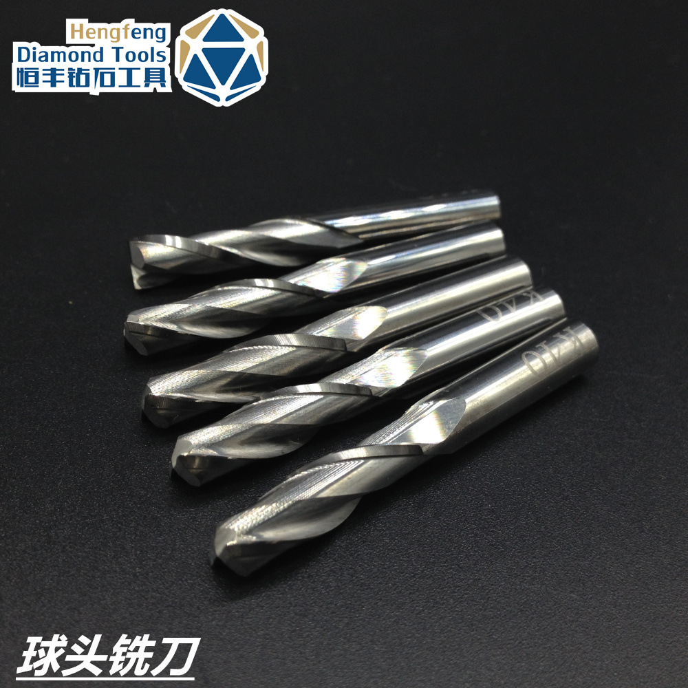 3.175MM双刃球头螺旋铣刀电脑雕刻刀具球头铣刀雕刻机刀具