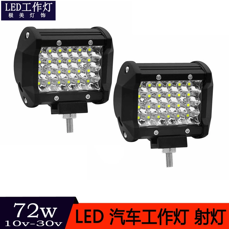 24LED4 ряд 72 Вт рабочий свет 72 Вт Автомобильный светодиодный рабочий свет 72 Вт внедорожник прожектор мотоцикл фара