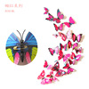 Three dimensional realistic fridge magnet with butterfly on wall, decorations, art decoration PVC, sticker, in 3d format