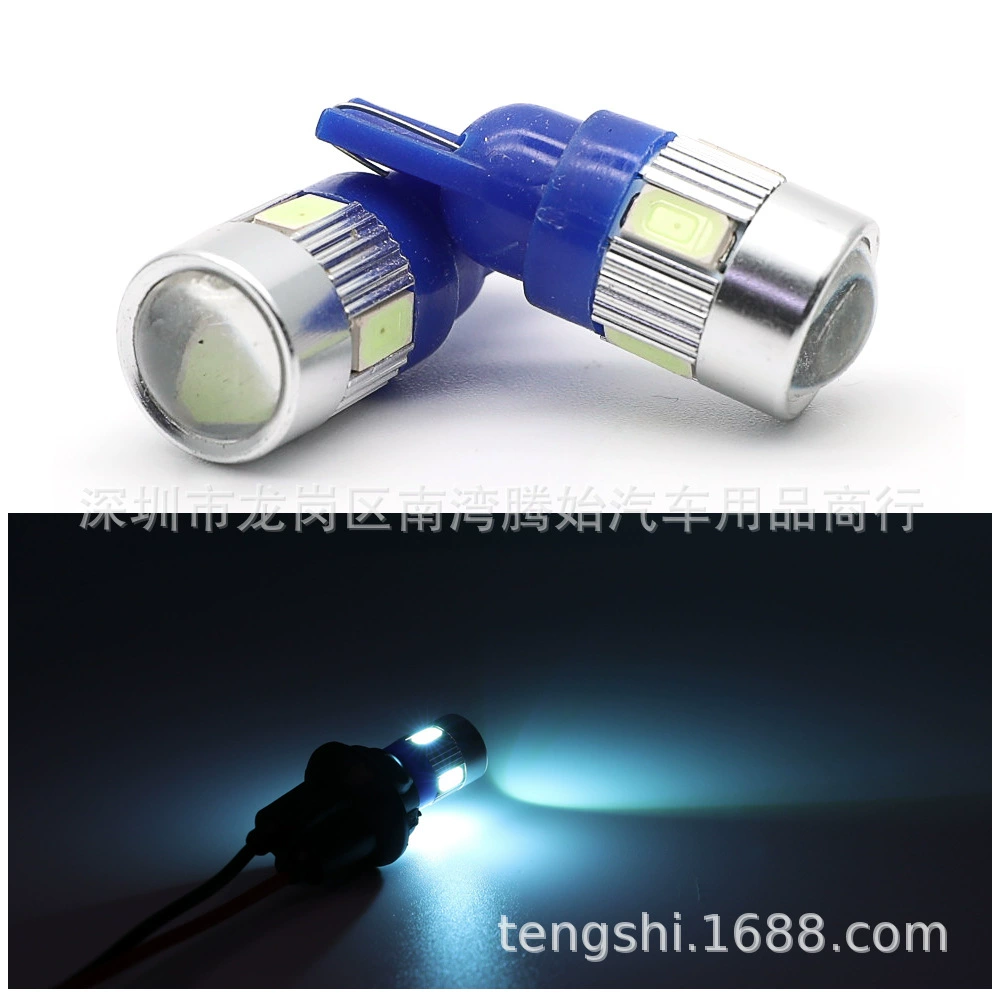 T10 5630 6SMD показывать ширину лампа W5W маленький свет автомобильная LED-лампа 5730 номерной