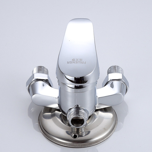 Shower faucet, water faucet, mixing valve faucet, surface-mounted shower, triangular shower faucet, bathroom fixtures