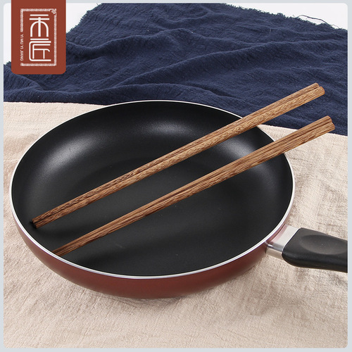 One wood, one craftsman, hot pot chopsticks, fried noodles, extended chopsticks, wooden unpainted male chopsticks, chicken wing wooden chopsticks 42cm