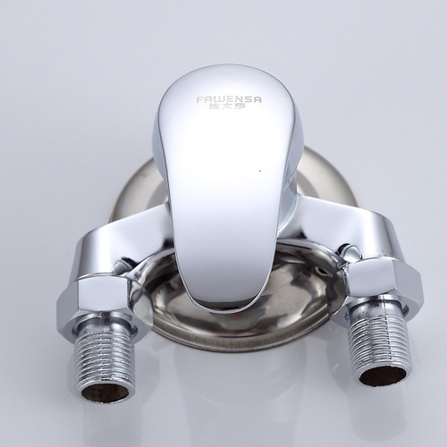 Shower faucet, water faucet, mixing valve faucet, surface-mounted shower, triangular shower faucet, bathroom fixtures