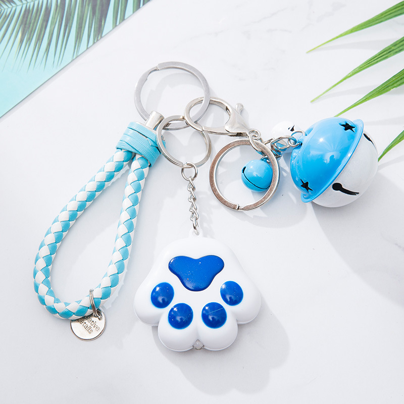 White+size blue and white bell+blue and white rope