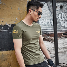 新款棉男式短袖T恤 修身型男T搭T恤男厂家批发