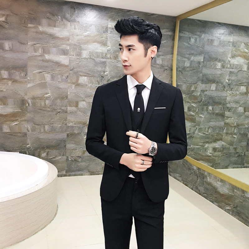 Upgraded 2022 New Men's Business Casual Five-piece Suit Jacket Groom Best Man Wedding Large Size Suit Men