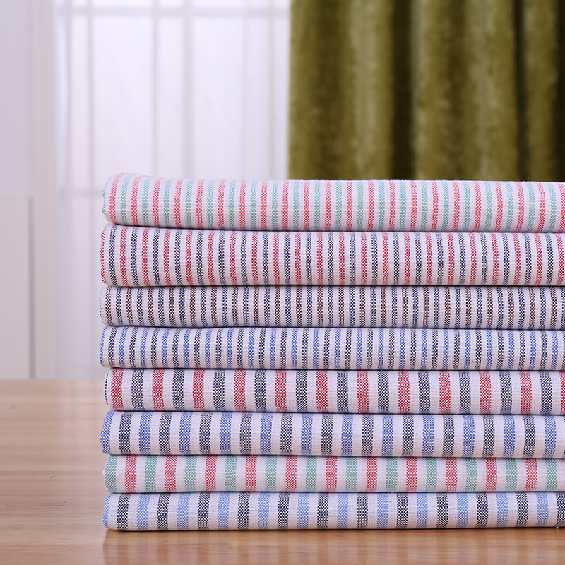 厂家直供 16支全棉色织布 牛津纺格子布 时装连衣裙衬衫面料 现货