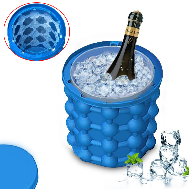 硅胶冰桶 Saving Ice Cube Maker 跨境制冰块桶 irlde ice genie