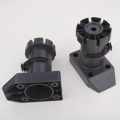 櫥櫃調整腳 粗腿黑色塑料櫃腳 可調節家具地腳 廠家直供