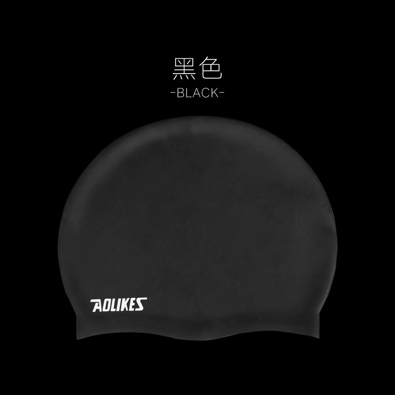 Aolokes gorra de natación de silicona para adultos impermeable para hombres y mujeres gorra de natación protección para los oídos transfronteriza exclusiva para la venta al por mayor
