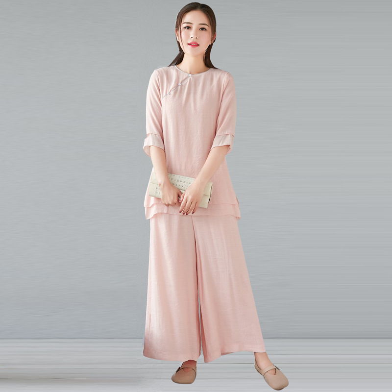 핑크 3 점 슬리브 세트