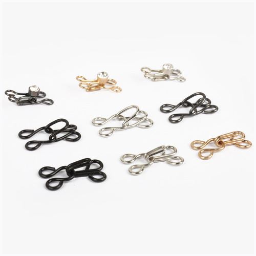 Underwear button collar hook hook button trouser buckle bag cloth leather coat style buckle invisible fur coat buckle hidden buckle accessories