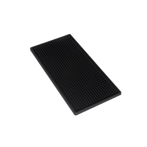 PVC Coaster Rectangular Thickened Rubber Bar Mat Black Non-Slip Waterproof Mat Bar Mat Bar Mat Wholesale
