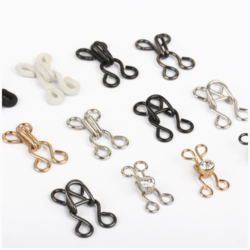 Underwear button collar hook hook button trouser buckle bag cloth leather coat style buckle invisible fur coat buckle hidden buckle accessories
