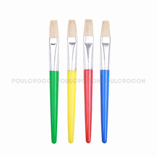 Paint brushes 4 colored plastic rods with bristle children's art painting graffiti acrylic watercolor oil paint brushes