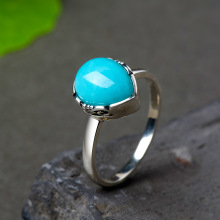 2022��Ʒs925�y���ʯ��ָŮ��С����ˮ����ָ�h�Ʒ���նY��