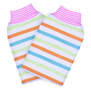 Factory direct supply towel clean source color bath towel bath gloves fine lines affordable 150D ladies fine sand bath towel