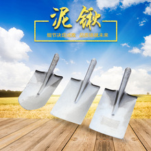货源供应铁锹头 户外园林工具 铲头铁锨  抛光窄头泥锹小钢锹尖头