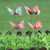 7cm double -layer intersection simulation butterfly gardener flower arrangement Forest -based decorative butterfly garden decorative crafts