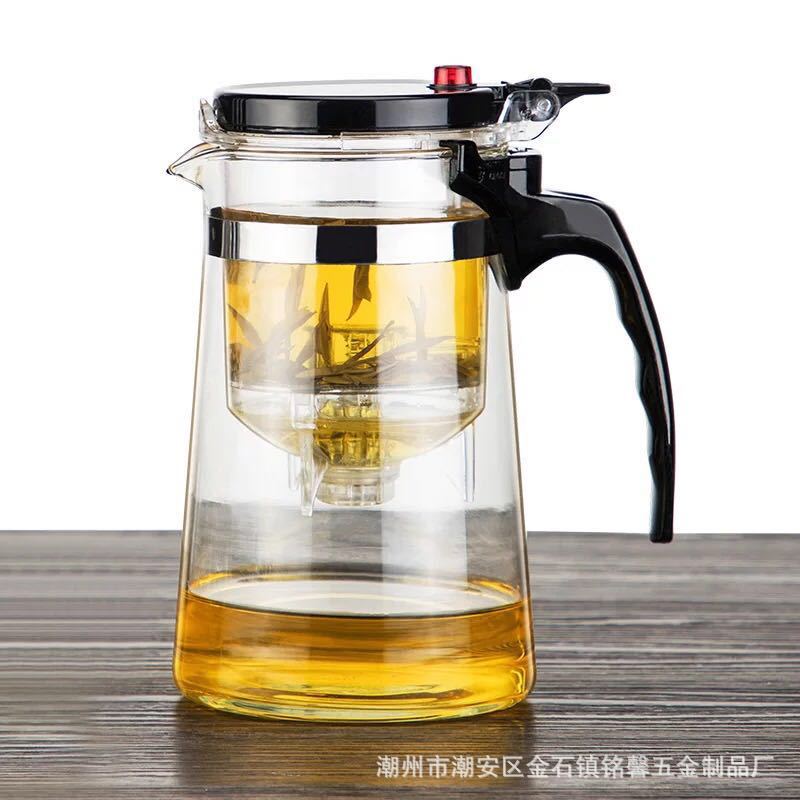 Xinguang Double Lid Floating Cup Removable and Washable Filter Liner Kung Fu Teapot Gift Glass Pot Tea Set Wholesale Xinguang Double Lid Floating Cup Removable and Washable Filter Liner Kung Fu Teapot Gift Glass Pot Tea Set Wholesale