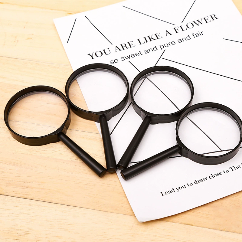 Для внешней торговли увеличительное стекло Бытовая для чтения пожилых людей ручная Лупа 60 мм пластиковая лупа поставка