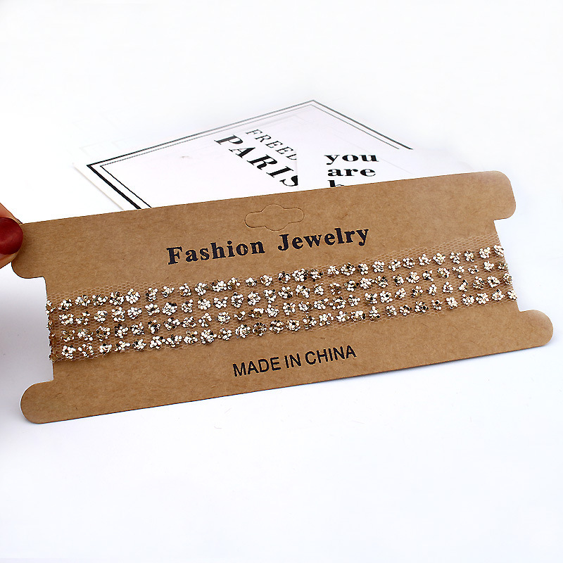 Gold Sexy Invisible Choker Collarbone Chain Women's Neck Accessory Korean Sequin Necklace National Style Gold Sexy Invisible Choker Collarbone Chain Women's Neck Accessory Korean Sequin Necklace National Style