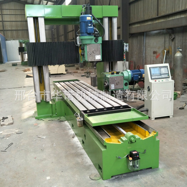 华诺卧式加长龙门铣床数控龙门铣双铣头龙门铣床数显数控大型龙门