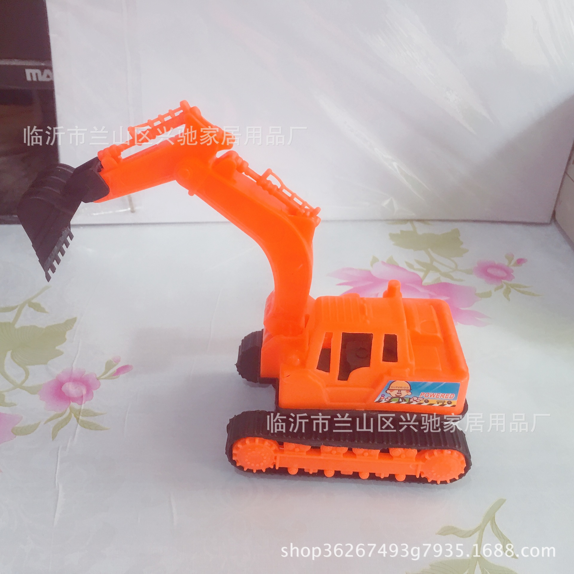 Anillo para niños de juguete de plástico excavadora de coches vehículo de ingeniería de dos yuanes tienda de juguetes grandes almacenes