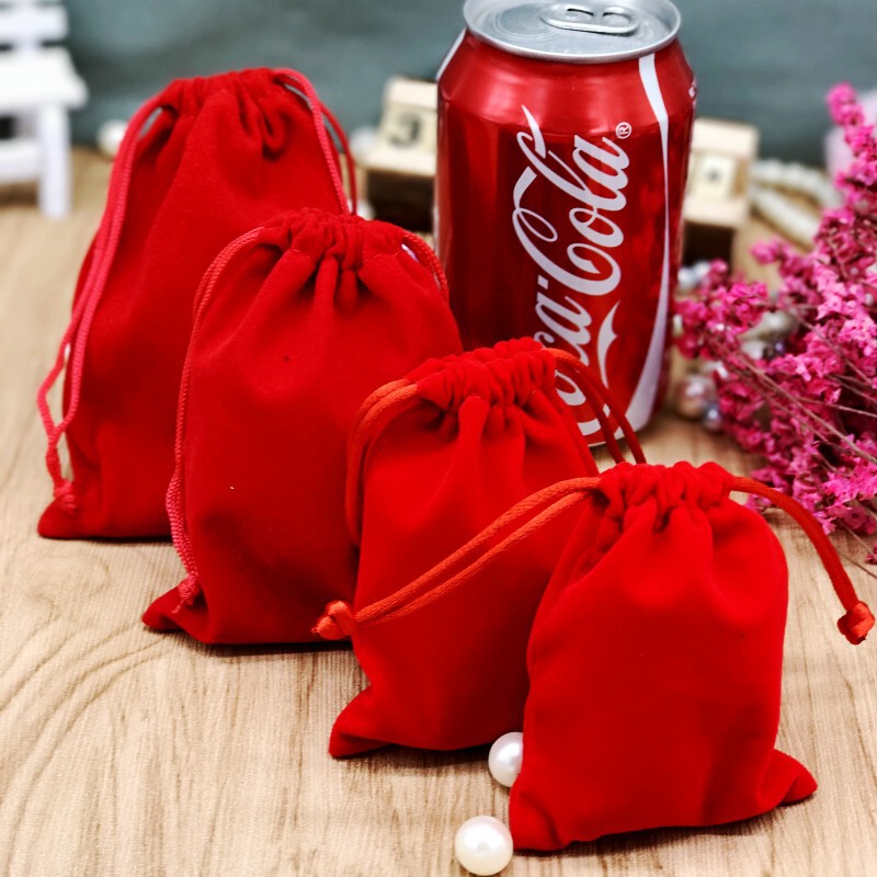 7*9 red flannel bag environmental protection beveled flannel bag cotton jewelry bag 8*10 small flannel drawstring collection 7*9 red flannel bag environmental protection beveled flannel bag cotton jewelry bag 8*10 small flannel drawstring collection