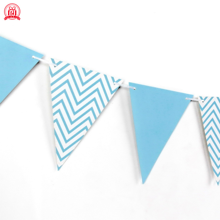 Nordic ins patrón de onda bronceado banderín suministros de fiesta de cumpleaños decoración de papel bandera banderín