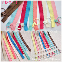 开尾拉链树脂彩色手工箱包用拉链 现货批发 3号树脂单边码装拉链