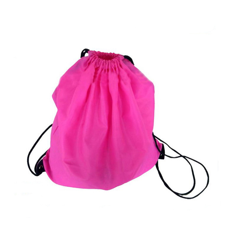 厂家直销 无纺布抽绳背包袋 涤纶束口收纳袋 涤纶折叠背心袋