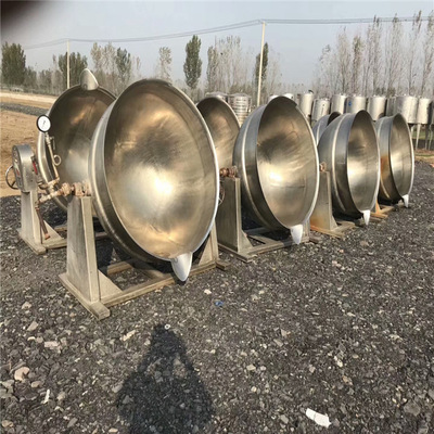 Продажа кастрюли из нержавеющей стали с рубашкой б/у, стерилизационная кастрюля из нержавеющей стали на 600 литров б/у, кастрюля с рубашкой с электрическим подогревом б/у
