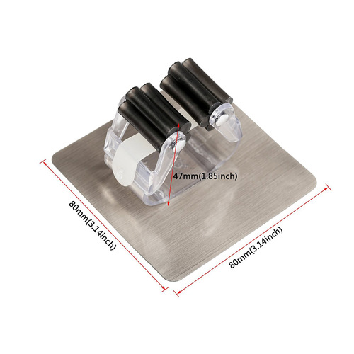 Household wall hanging creative new brushed mop rack hook traceless punch-free multi-functional strong nail-free drag rack clip