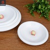 White ceramic dishes Western food round soup plate reflux Zhengde Pan Hotel hot dish special dish on the soup dish plate