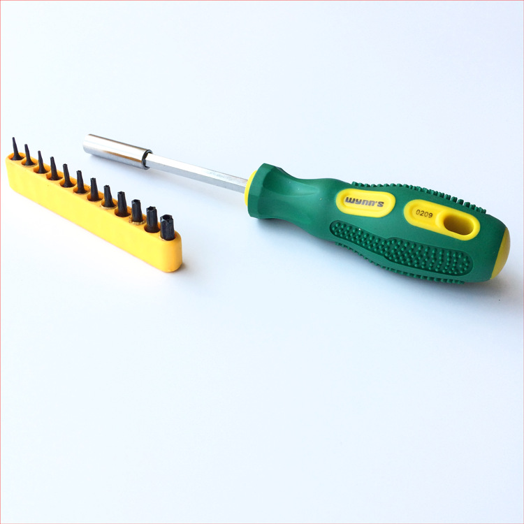 威力狮13件套梅花组合螺丝批 多用梅花螺丝刀套装多头带磁性W0209