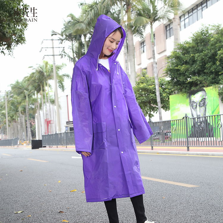 Thick conjoined raincoat EVA environmental protection material light…