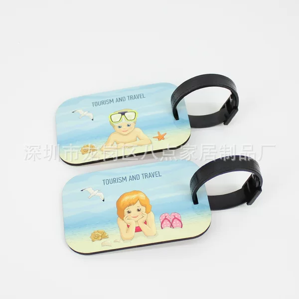 Heat transfer blank luggage tag heat transfer mdf blank board wood prints luggage tag heat transfer blank consumables