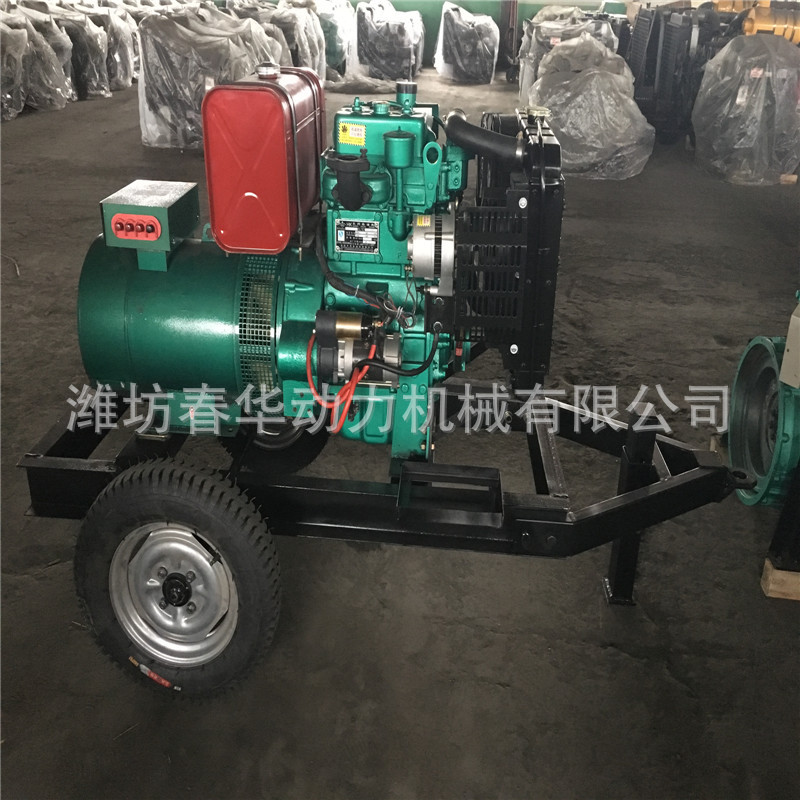 潍柴20KW拖车小型柴油发电机组 双缸2110柴油机 潍坊发电机价格