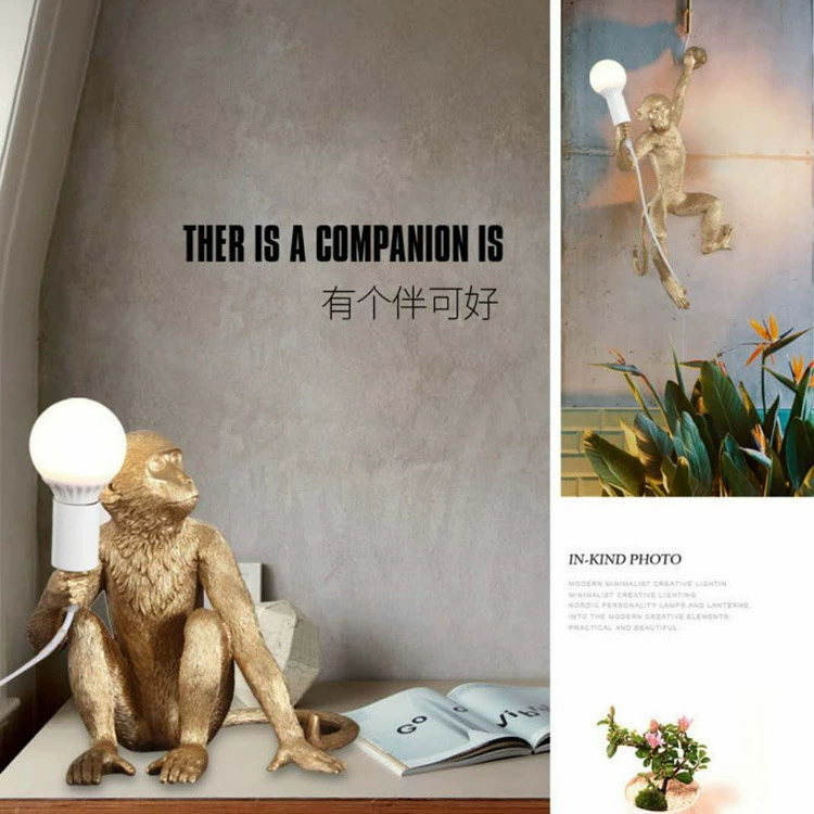 Cross -border source factory directly for monkey chandeliers industrial style Nordic chandelier restaurant decorative light resin lights
