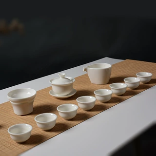 功夫茶具创意礼品白瓷茶具套装 茶壶茶杯陶瓷套装礼品礼盒装特价