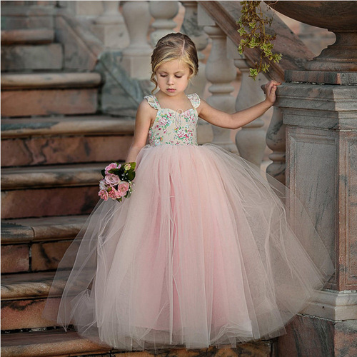 New Arrival Ins-style European & American Kids' Dress for Girls | Children's Performance Outfit | Kids' Formal Gown | Princess Tutu Wedding Dress — Drop Shipping Available