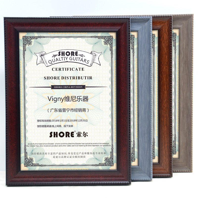 Redwood color a4 certificate frame setting table business license frame three-in-one a3 certificate frame photo frame wall 16 inch picture frame